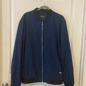 Fox Q mens NWOT zip front navy XL jacket